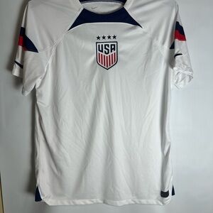 Nike Men's White and Navy USA Soccer Jersey